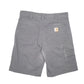 Mens Grey Carhartt Workwear Relaxed Carpenter Shorts