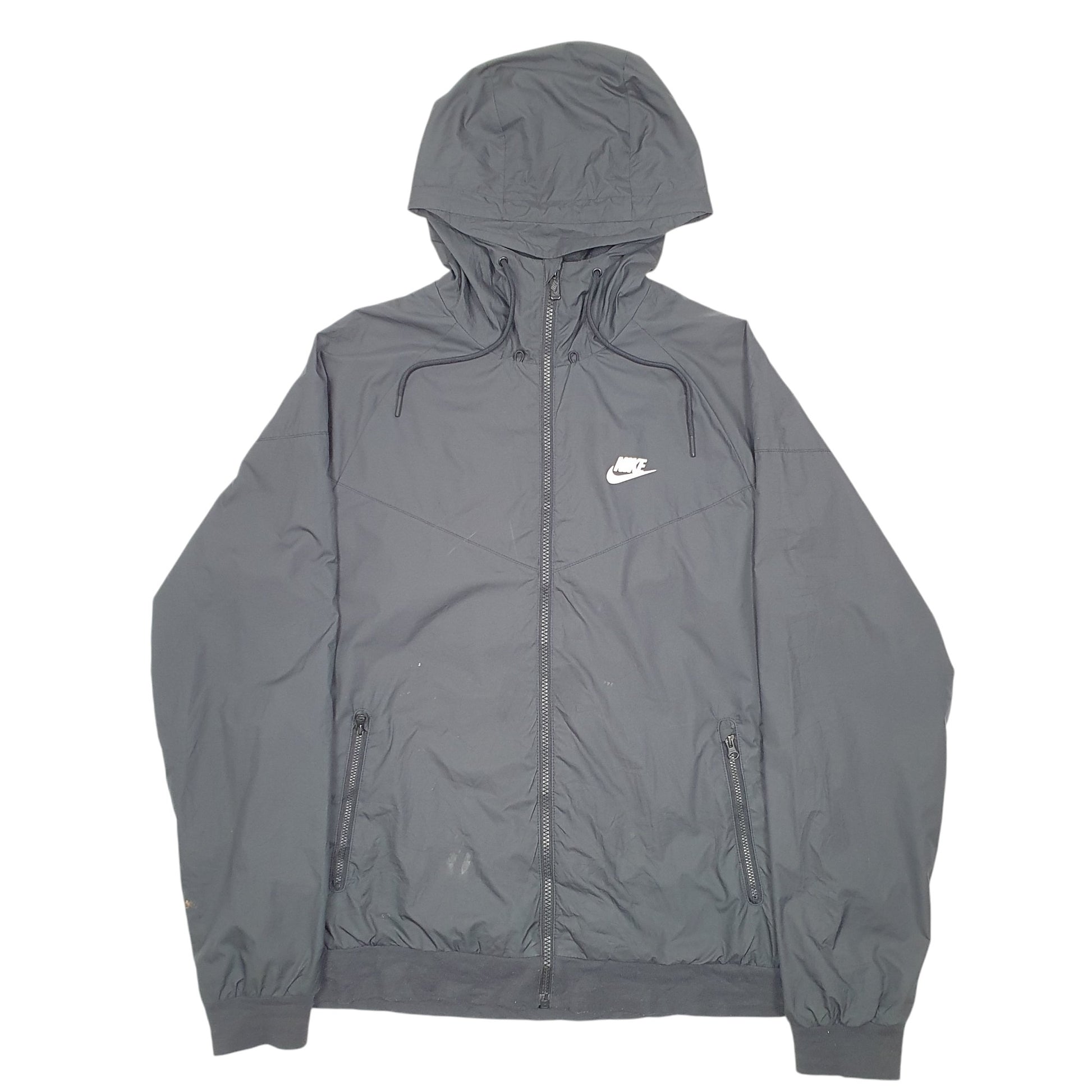 Mens Black Nike Windrunner  Coat