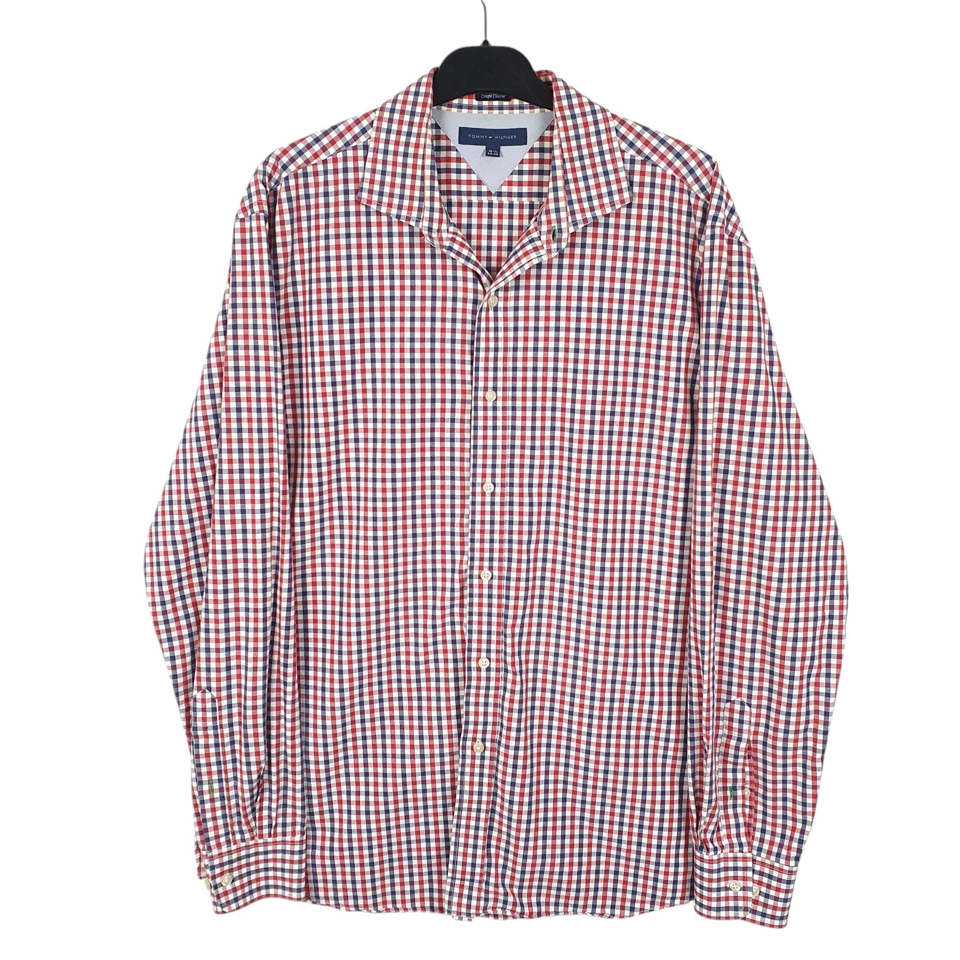 Mens Red Tommy Hilfiger  Long Sleeve Shirt