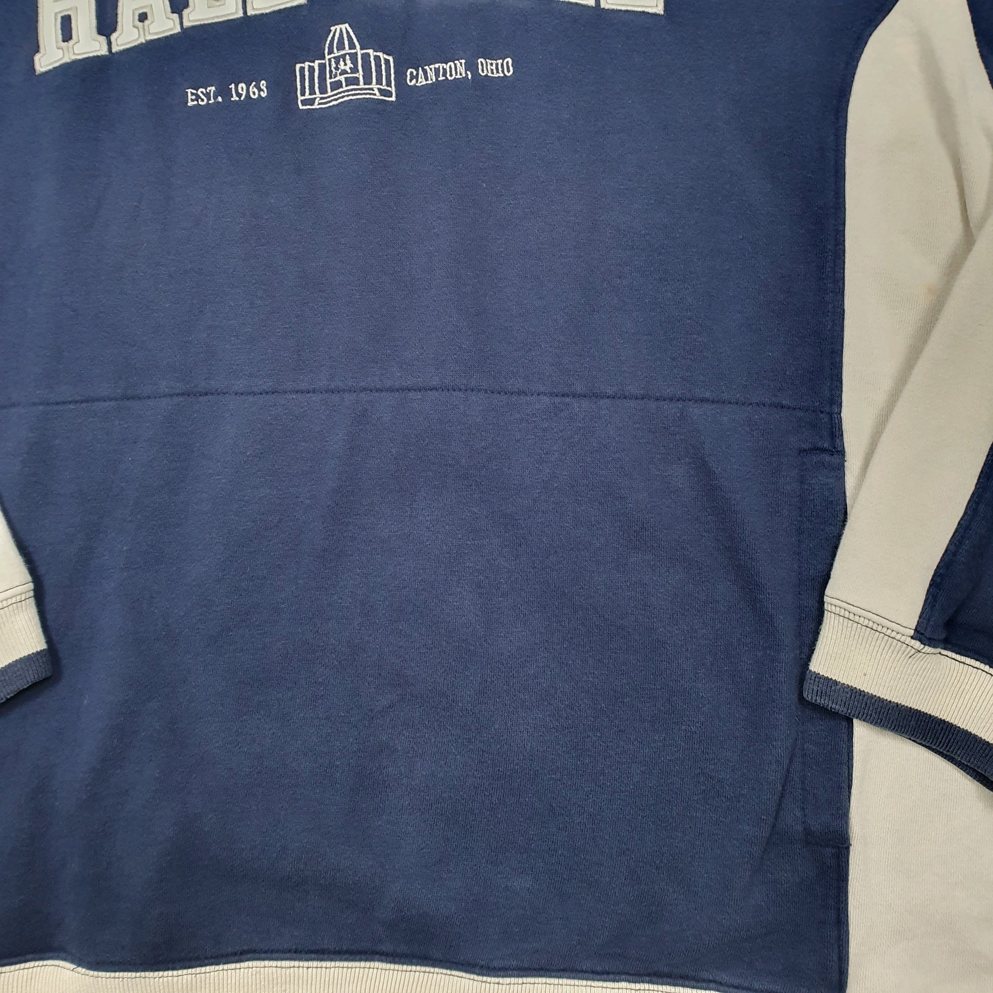 Mens Navy Reebok NFL Hall Of Fame Football Spellout Hoodie Jumper