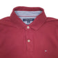 Mens Burgundy Tommy Hilfiger  Short Sleeve Polo Shirt