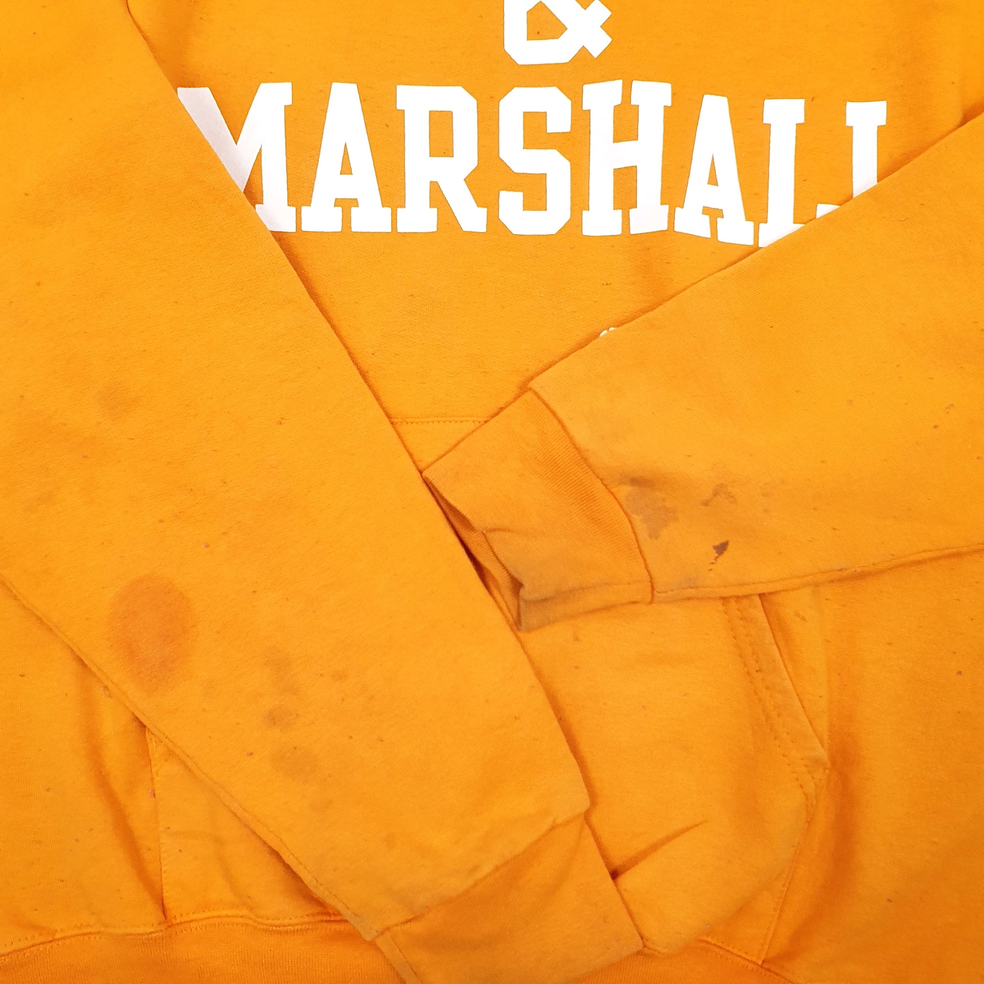 Mens Orange Champion Franklin and Marshall Hoodie Jumper