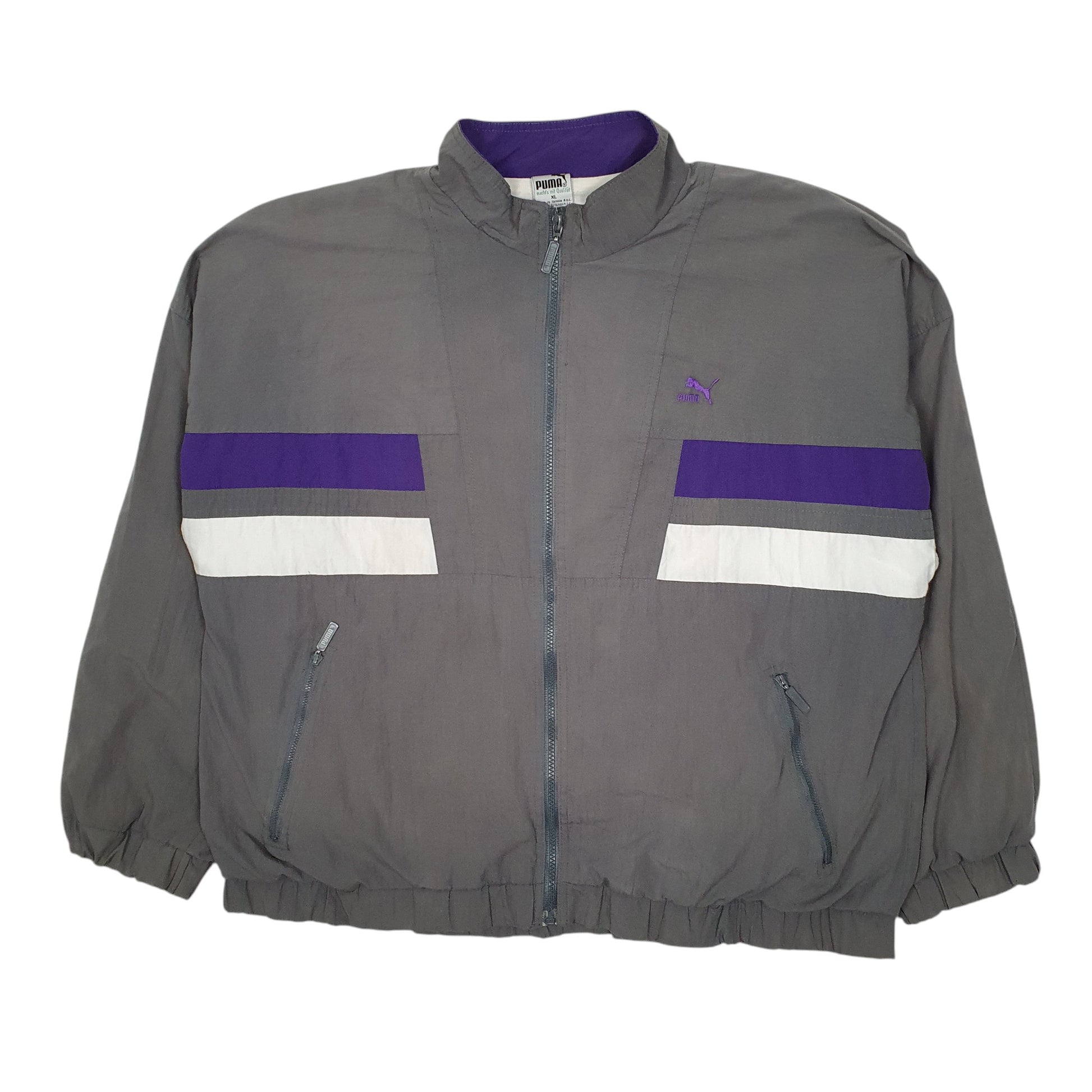 Mens Grey Puma Vintage 80s  Coat