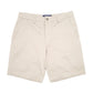 Mens Beige Chaps Flat Front Stretch Chino Shorts