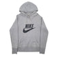 Womens Grey Nike Spellout Hoodie Jumper