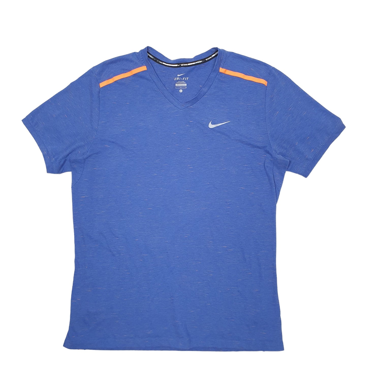 Mens Blue Nike Dri-Fit Running Short Sleeve T Shirt