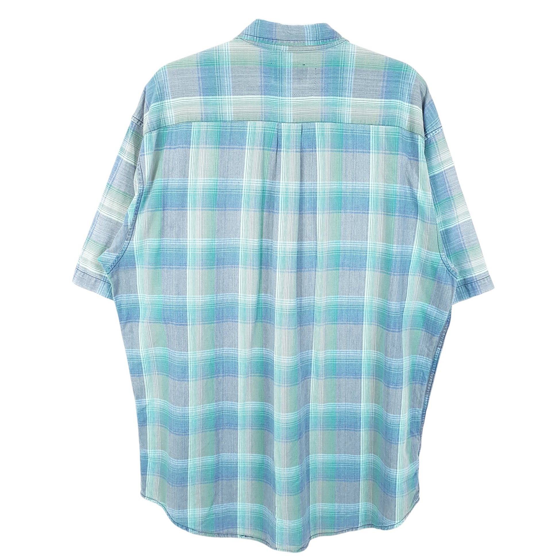 Mens Green Lee Vintage Short Sleeve Shirt