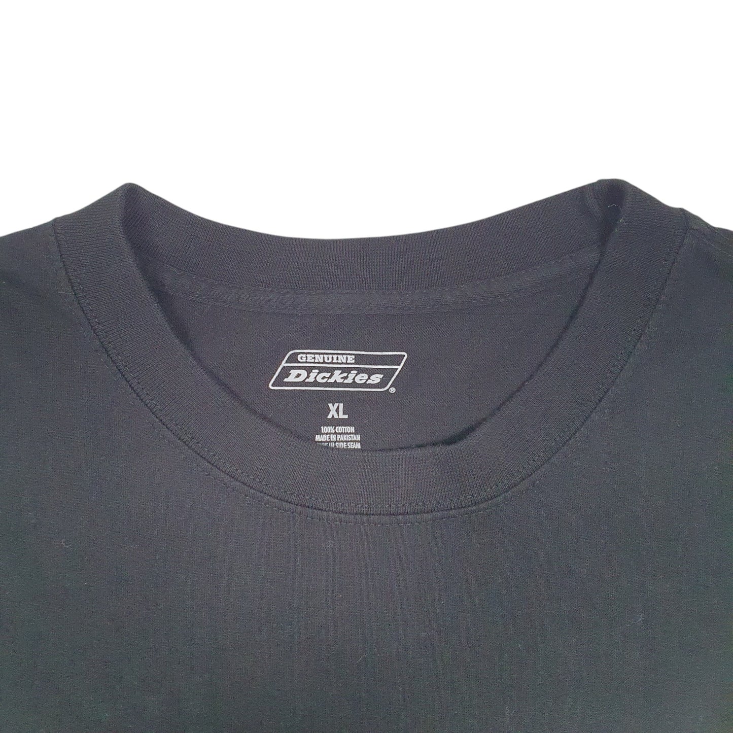 Mens Black Dickies Pocket Workwear Long Sleeve T Shirt