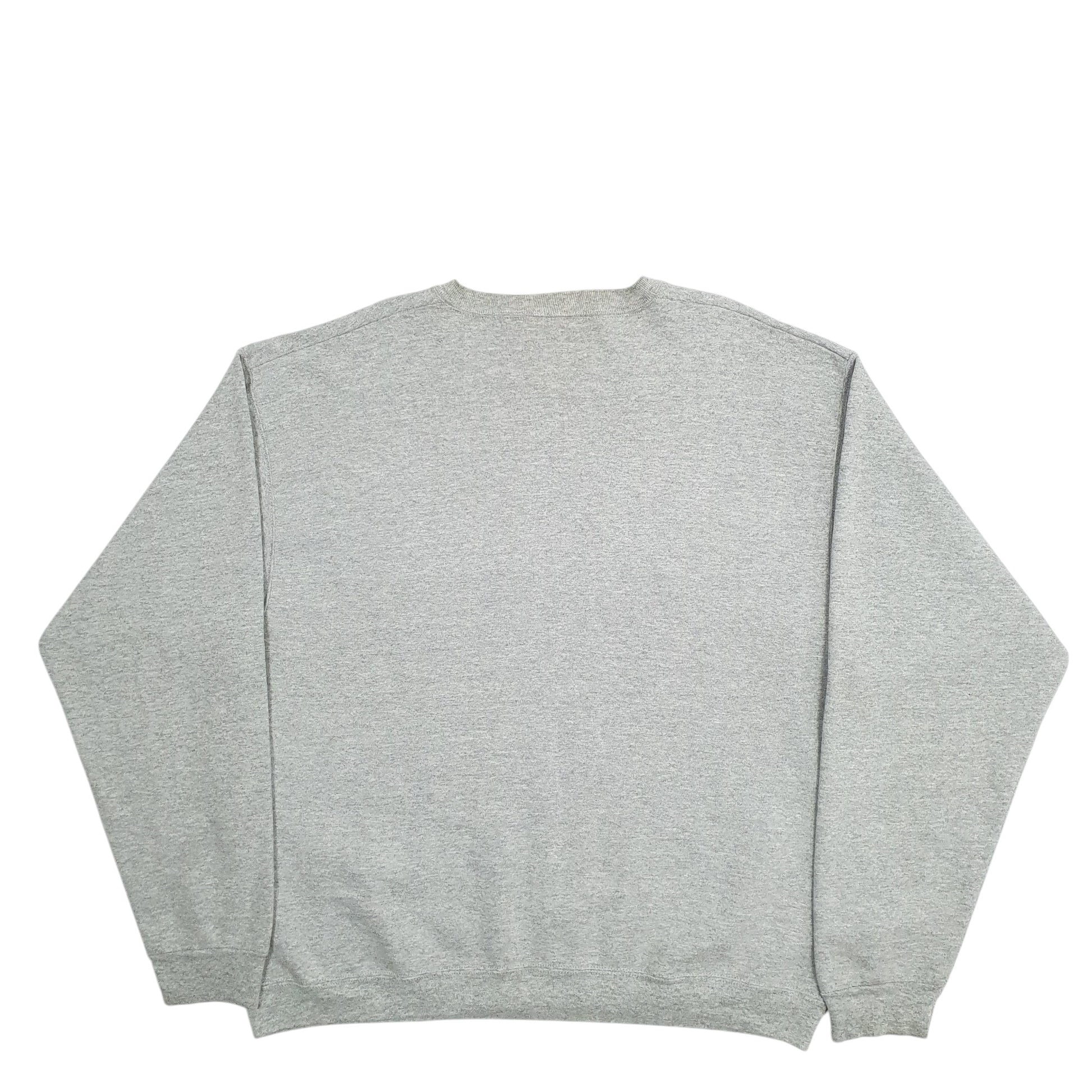 Mens Grey Fruit Of The Loom Michigan Spellout Crewneck Jumper