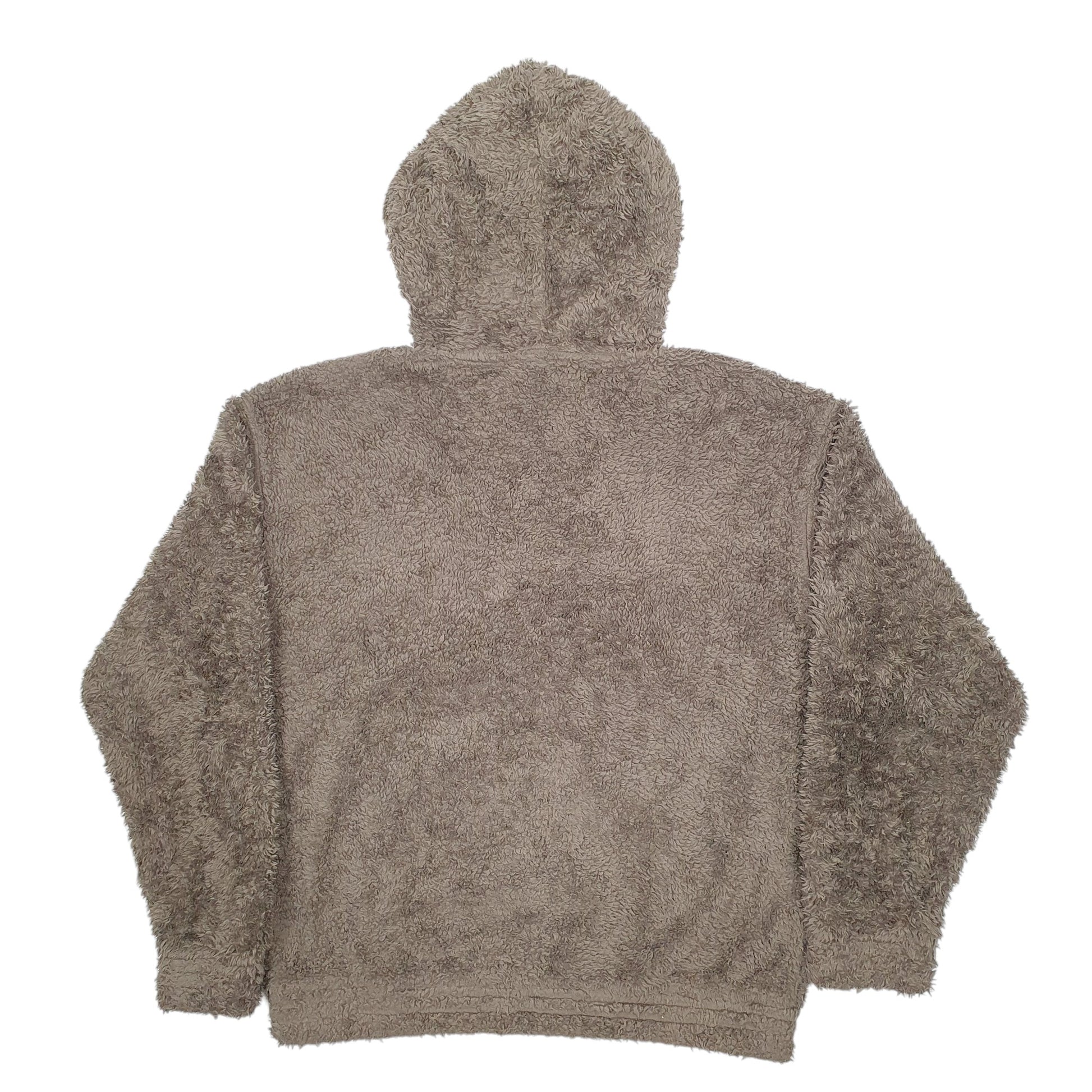 Mens Brown Reebok Lined Thermal Winter Hoodie Jumper