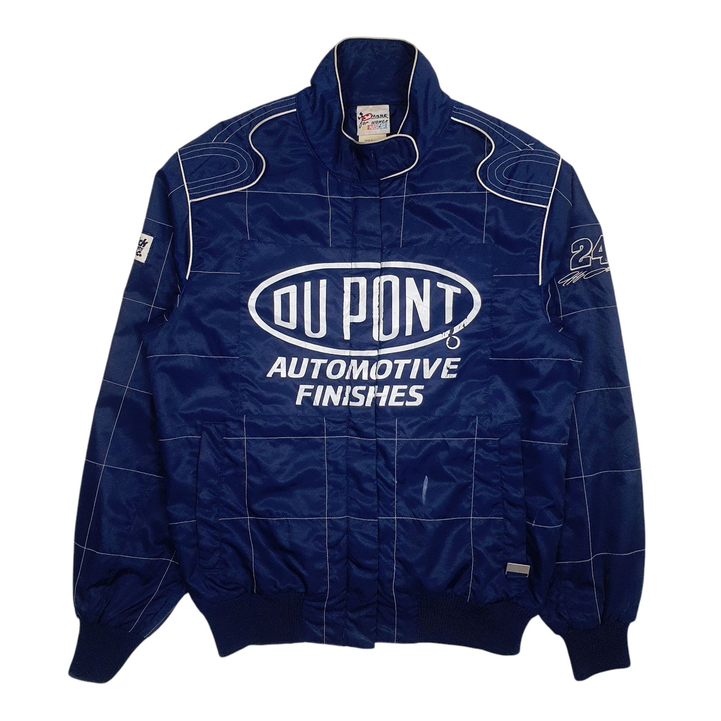 Womens Blue Chase Authentics Racing Vintage Du Point  Coat