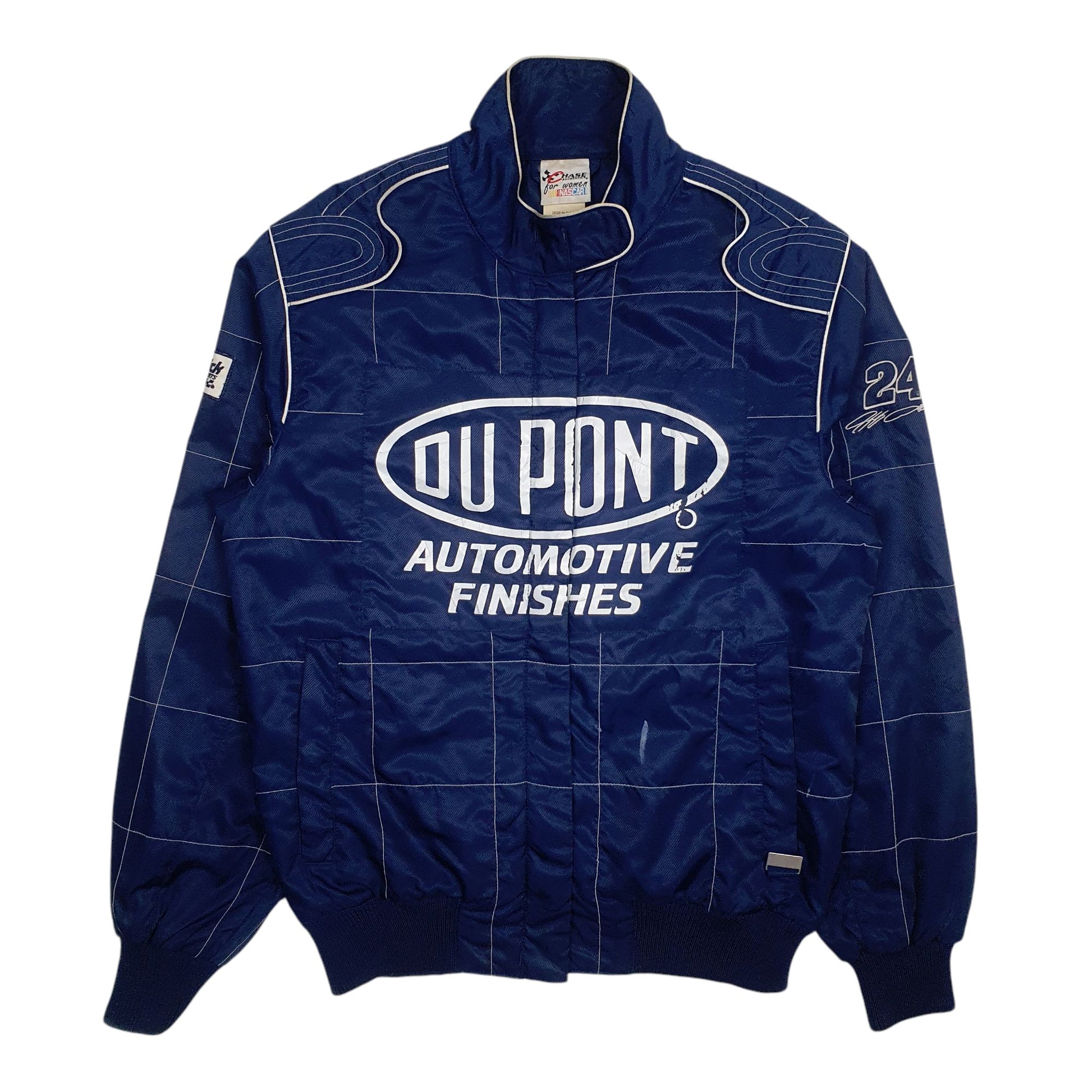 Womens Blue Chase Authentics Racing Vintage Du Point  Coat