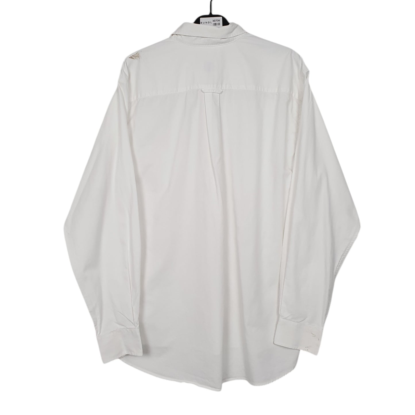 Mens White Lacoste  Long Sleeve Shirt