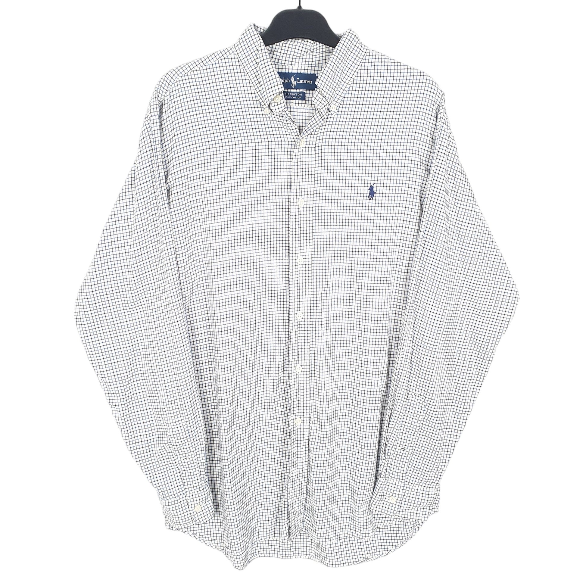 Mens White Polo Ralph Lauren Ellington Long Sleeve Shirt