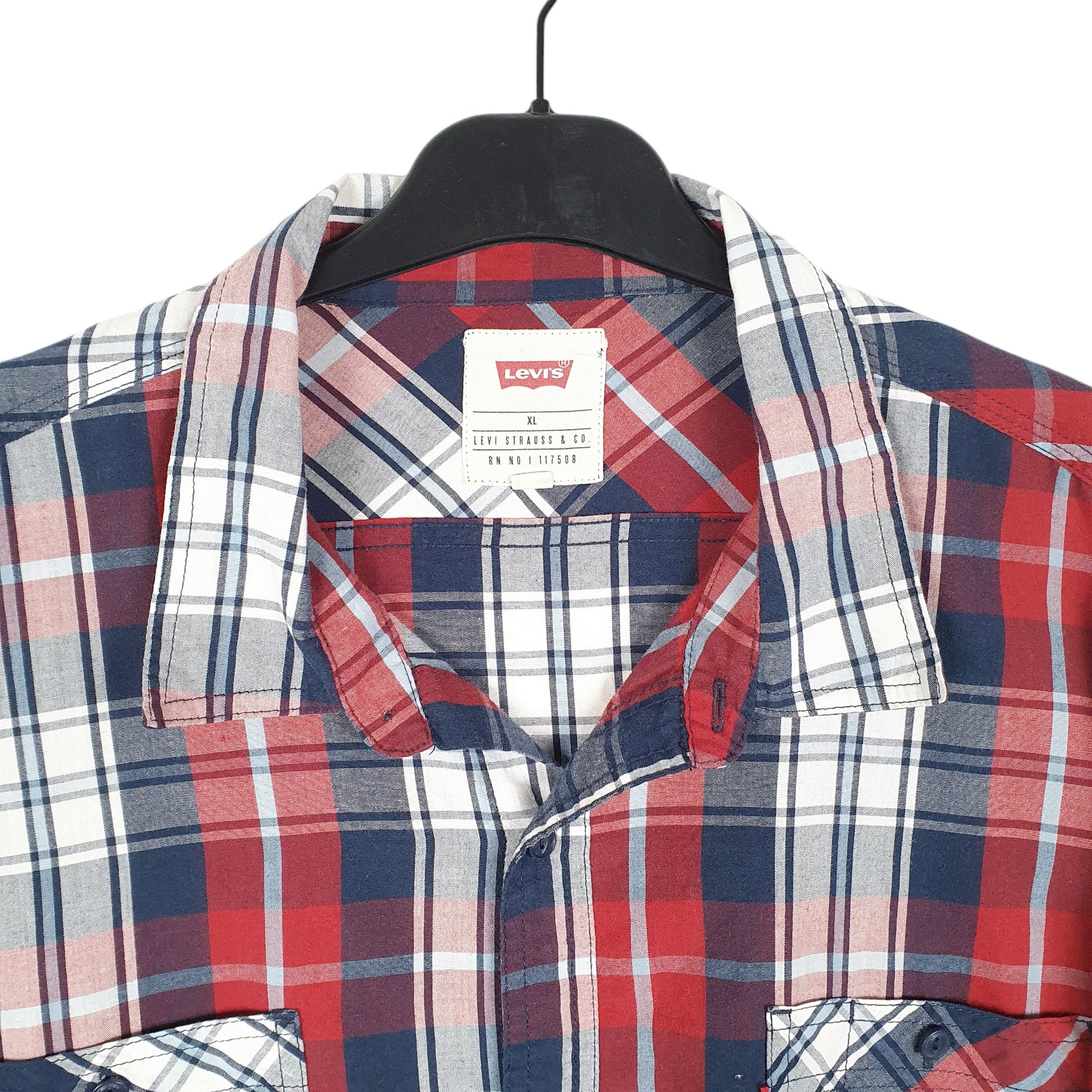 Mens Red Levis  Long Sleeve Shirt
