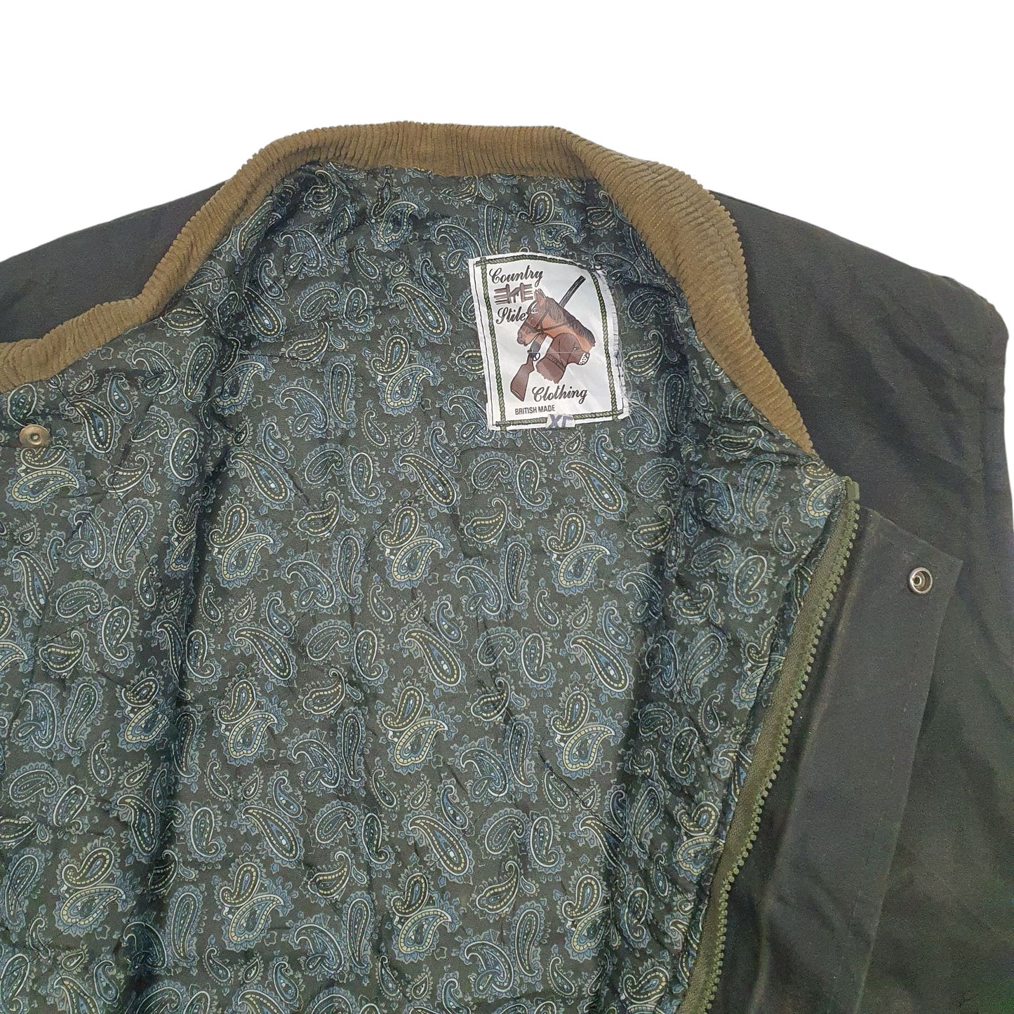 Mens Green Country Stile Gilet  Coat