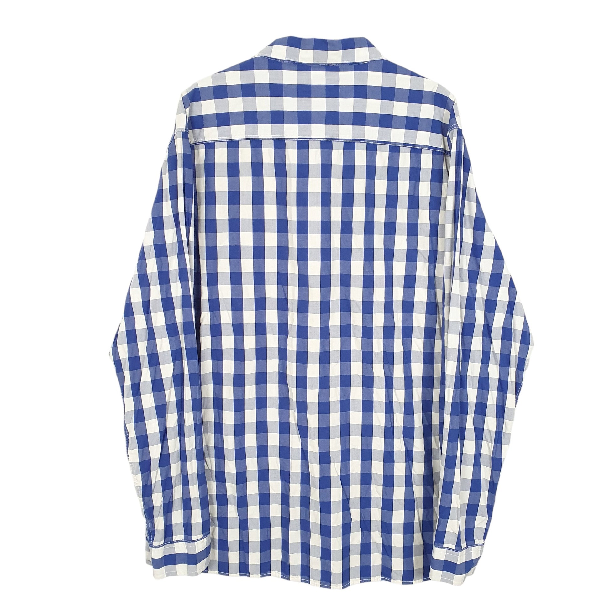 Mens Blue Crew Clothing Coastal Long Sleeve Shirt