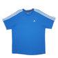 Mens Blue Adidas  Short Sleeve T Shirt