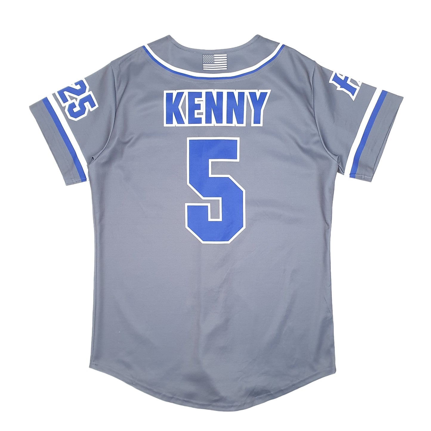 Mens Grey AMD Baseball Jersey Prospects Hit Factory Made In USA Short Sleeve T Shirt