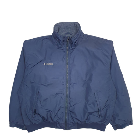 Mens Navy Columbia   Coat