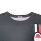 Mens Black Champion Spellout Crewneck Jumper