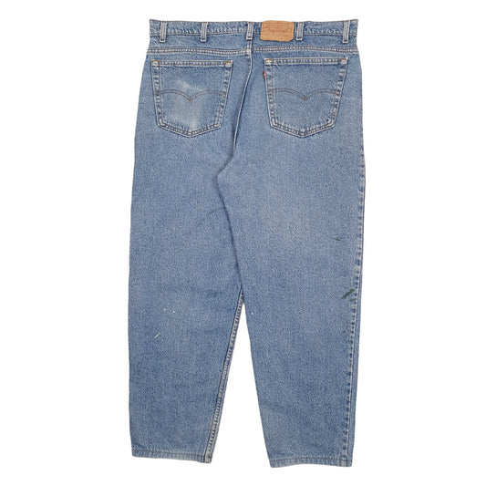 Mens Blue Levis Made In USA Vintage 550 JeansW42 L30