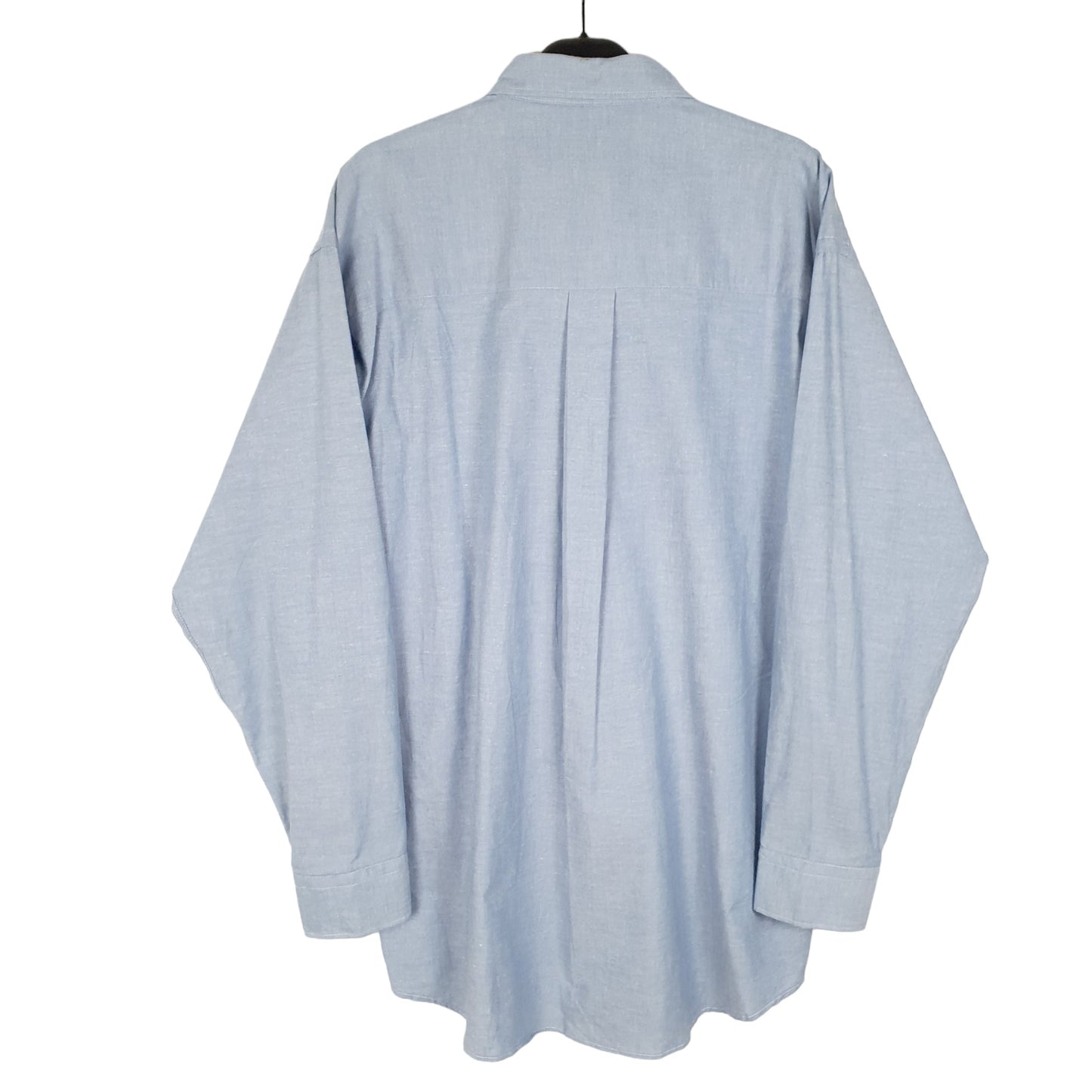 Mens Blue Chaps Made In USA 90s Long Sleeve Shirt