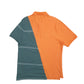 Mens Orange Saddlebred Reworked Short Sleeve Polo Shirt