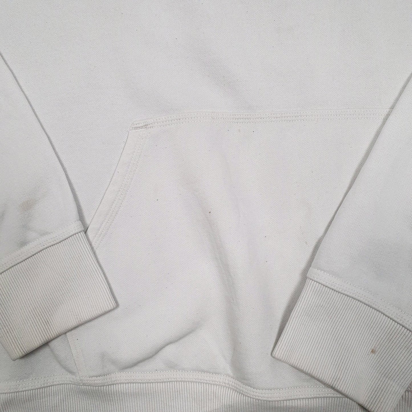 Mens White Champion Spellout Hoodie Jumper