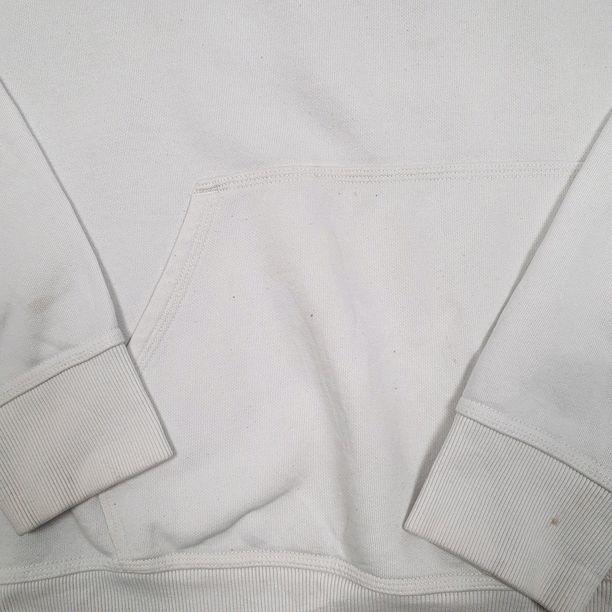 Mens White Champion Spellout Hoodie Jumper