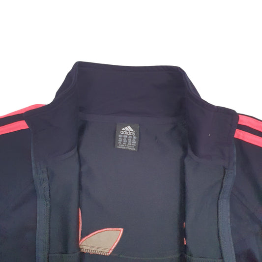 Womens Black Adidas Track Top Tracksuit Full Zip Jumper