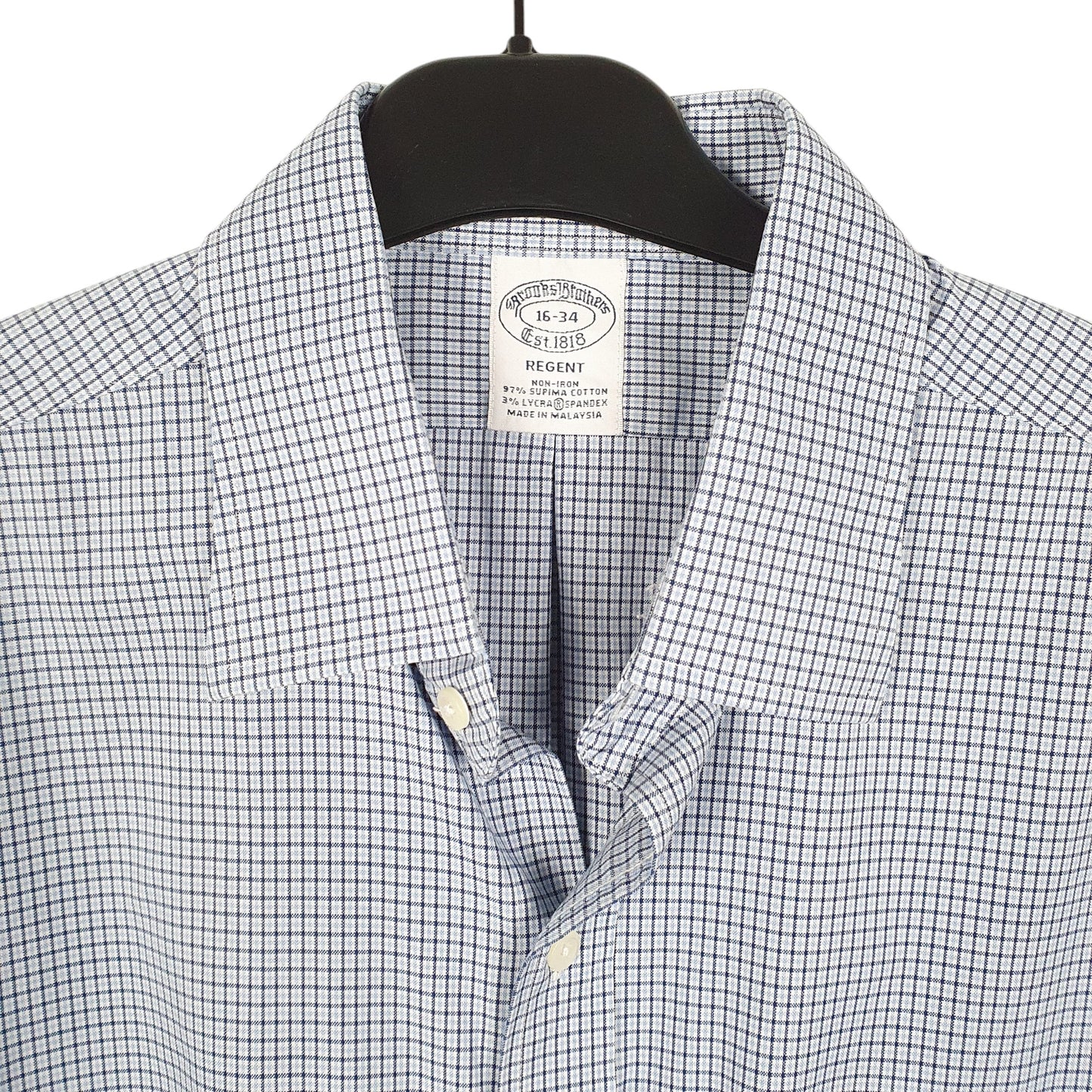 Mens Blue Brooks Brothers Regent Long Sleeve Shirt