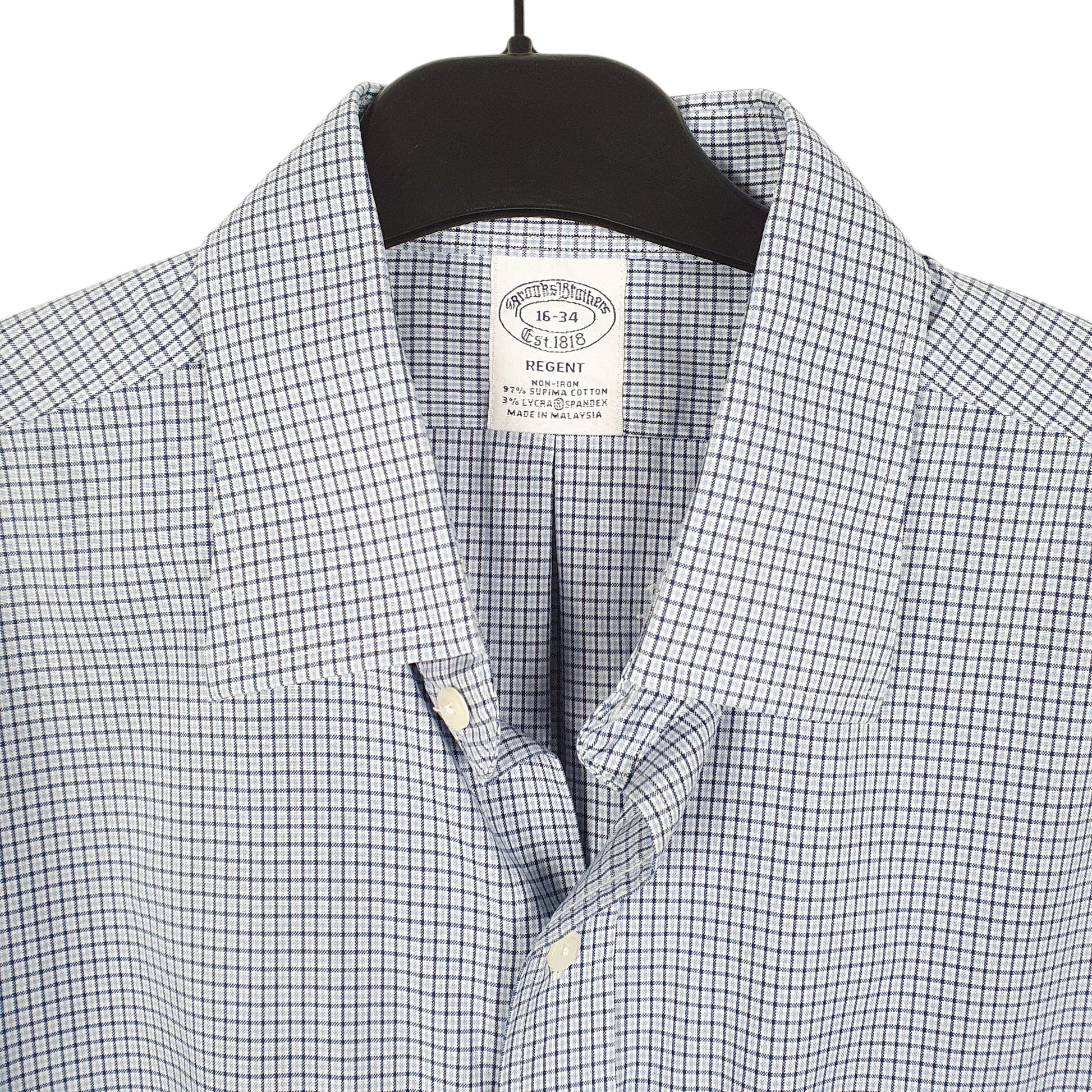 Mens Blue Brooks Brothers Regent Long Sleeve Shirt