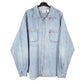 Mens Blue Levis Denim Jeans Vintage Overshirt Shacket Long Sleeve Shirt