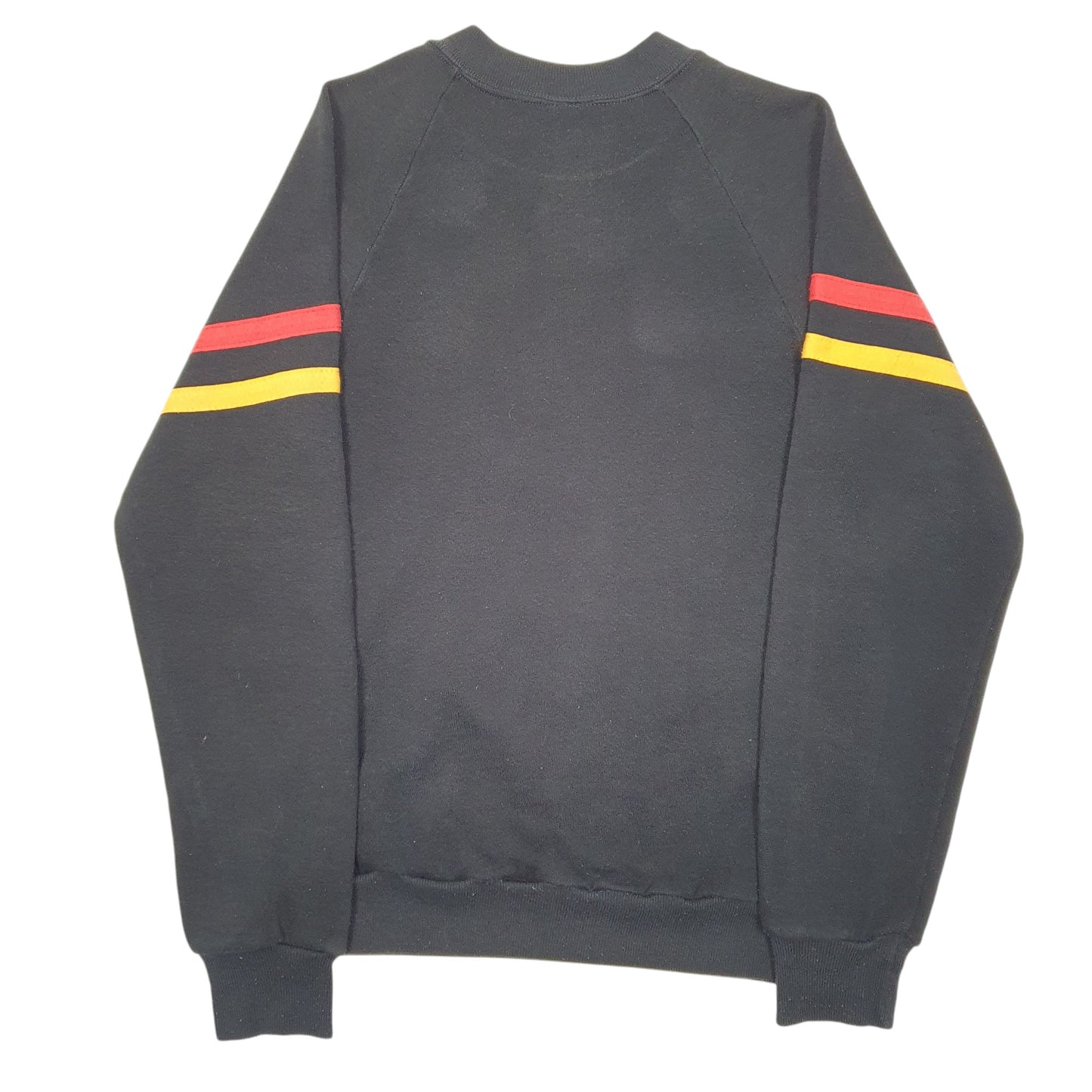 Womens Black Disney Vintage Made In USA Raglan Mickey Mouse Crewneck Jumper