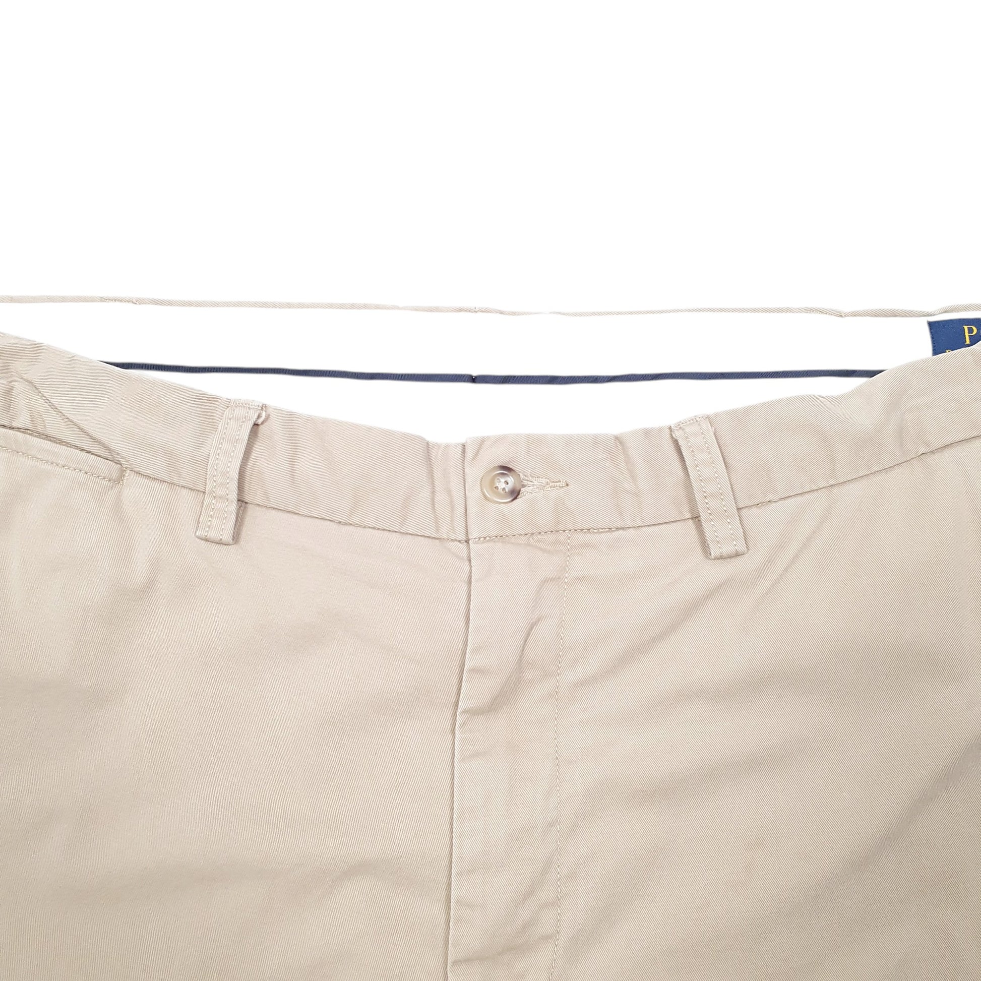 Mens Beige Polo Ralph Lauren Stretch Classic Chino Trousers