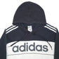 Mens White Adidas Spellout Hoodie Jumper