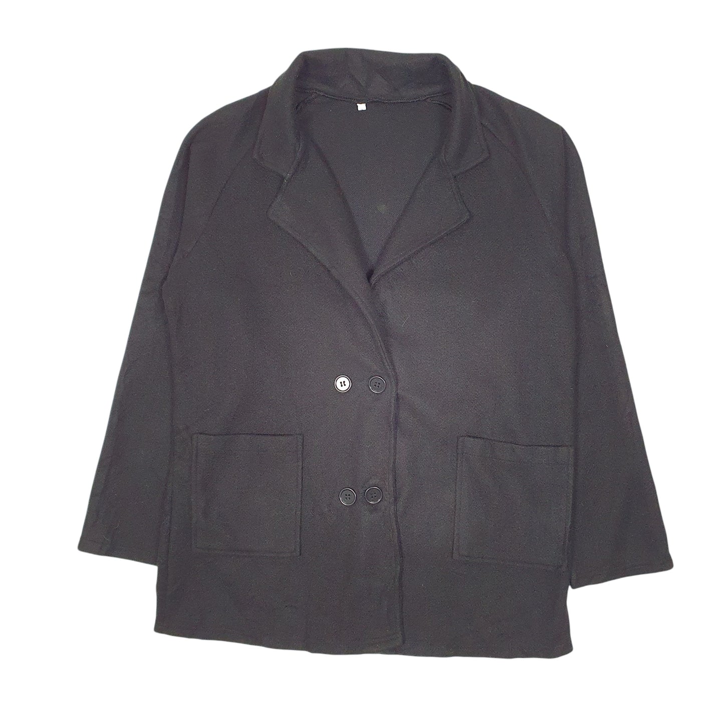 Mens Black Unbranded Double Breasted  Coat