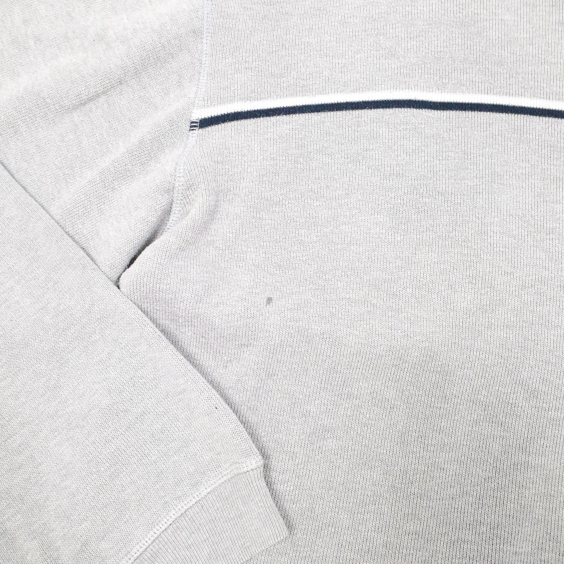 Mens Grey Nautica Knit Stripe Crewneck Jumper