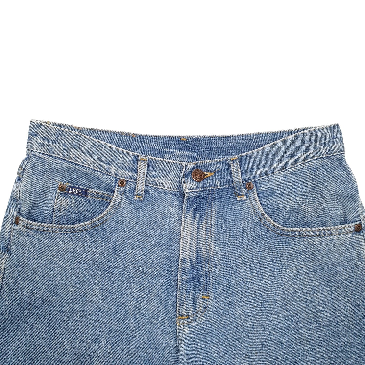Mens Blue Lee  Denim Shorts