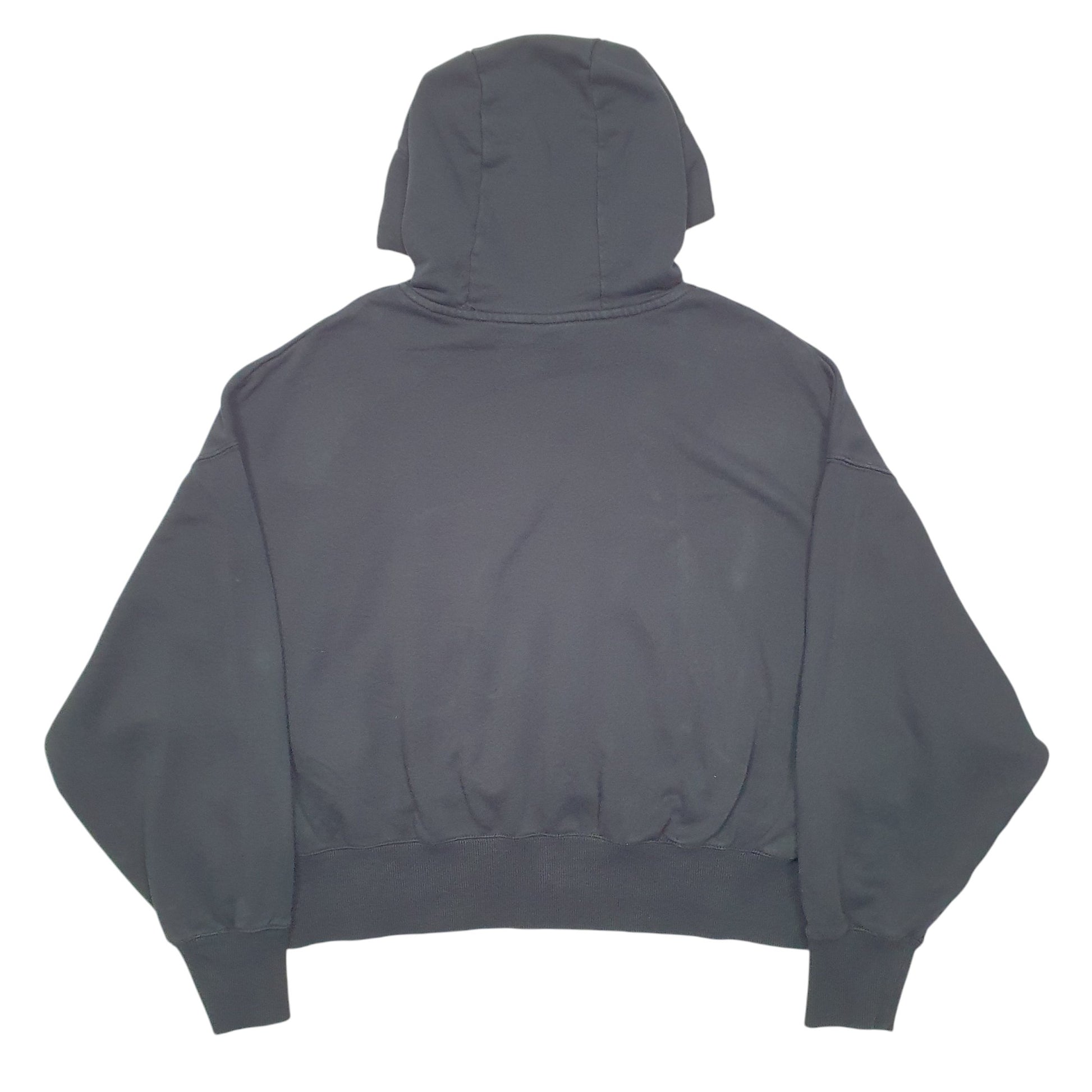 Womens Black Nike Cropped Oversized Gym Workout Hoodie Jumper