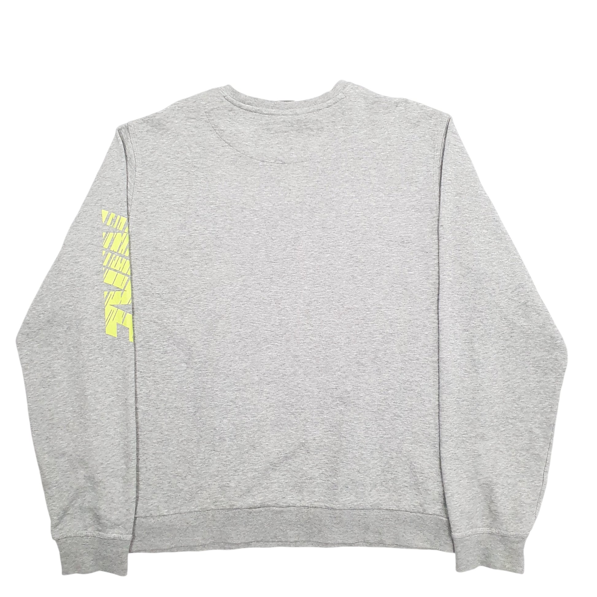 Mens Grey Nike Spellout Crewneck Jumper