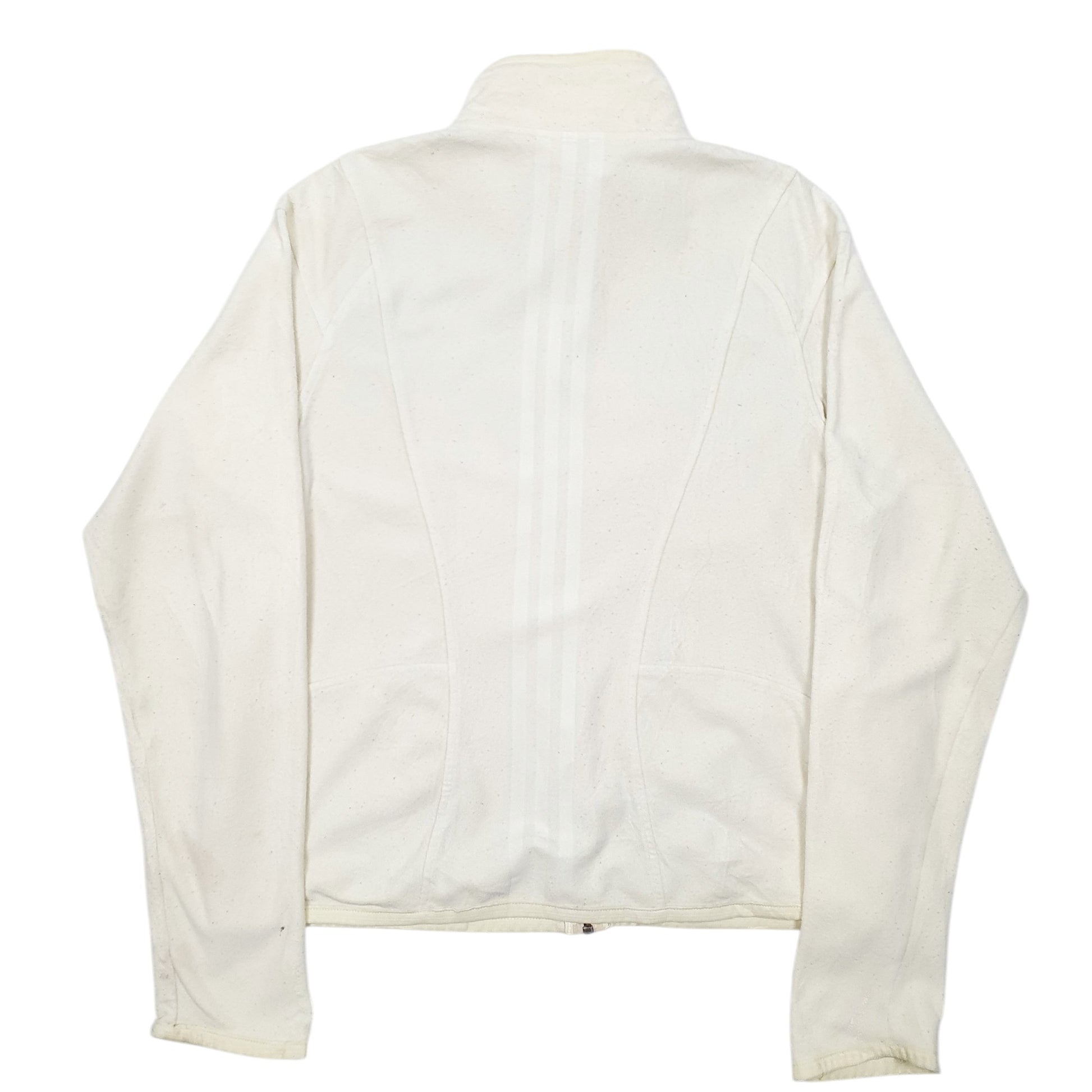 Womens Cream Adidas  Full Zip Jumper