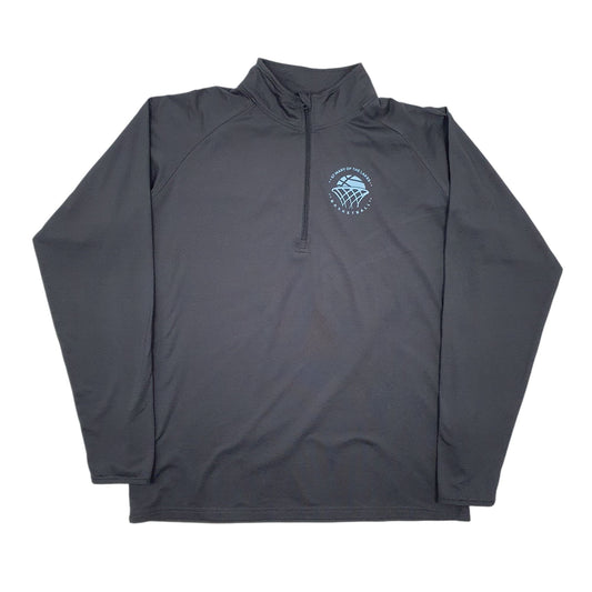 Mens Grey Sport-Tek Active Wear Basketball Quarter Zip Jumper