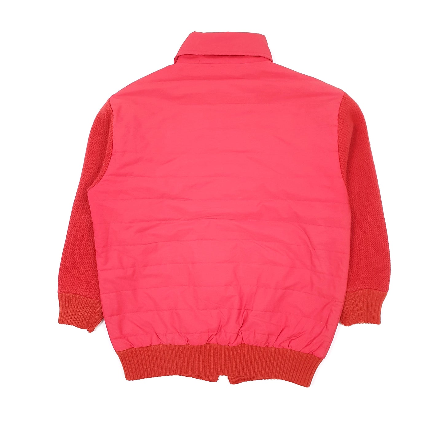 Womens Red Lacoste Quilted  Coat