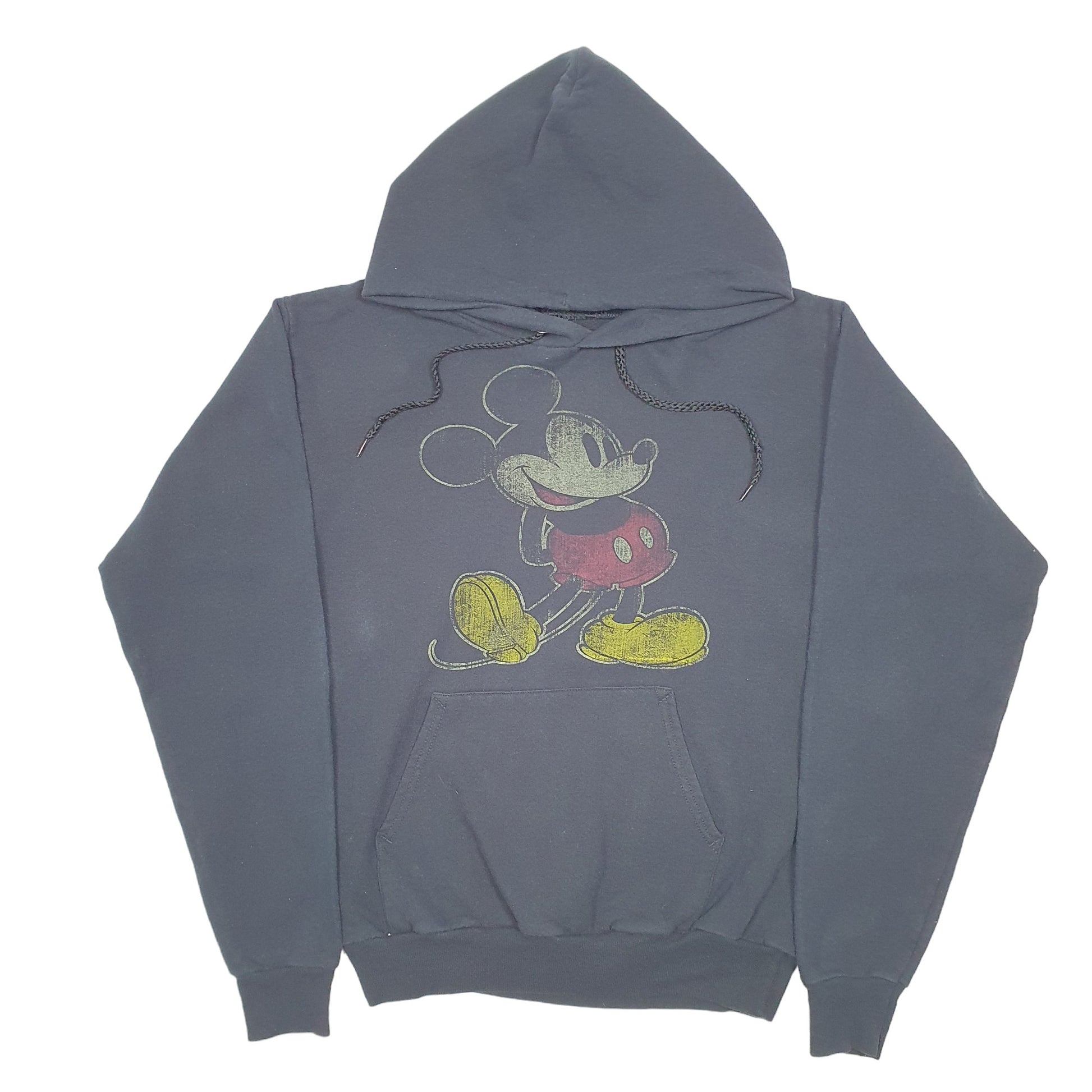 Womens Black Disney Disneyland Hanes Mickey Mouse Hoodie Jumper