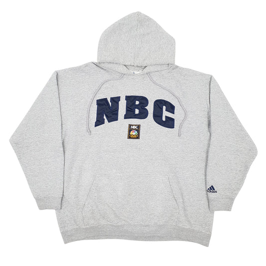 Mens Grey Adidas NBC Hoodie Jumper