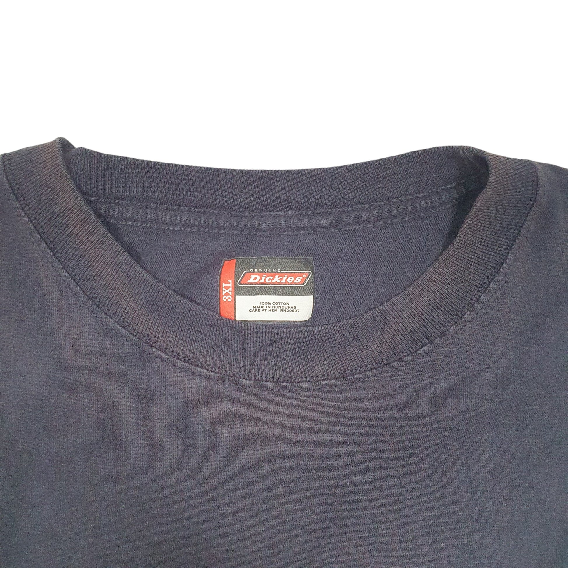 Mens Navy Dickies Pocket Workwear Short Sleeve T Shirt