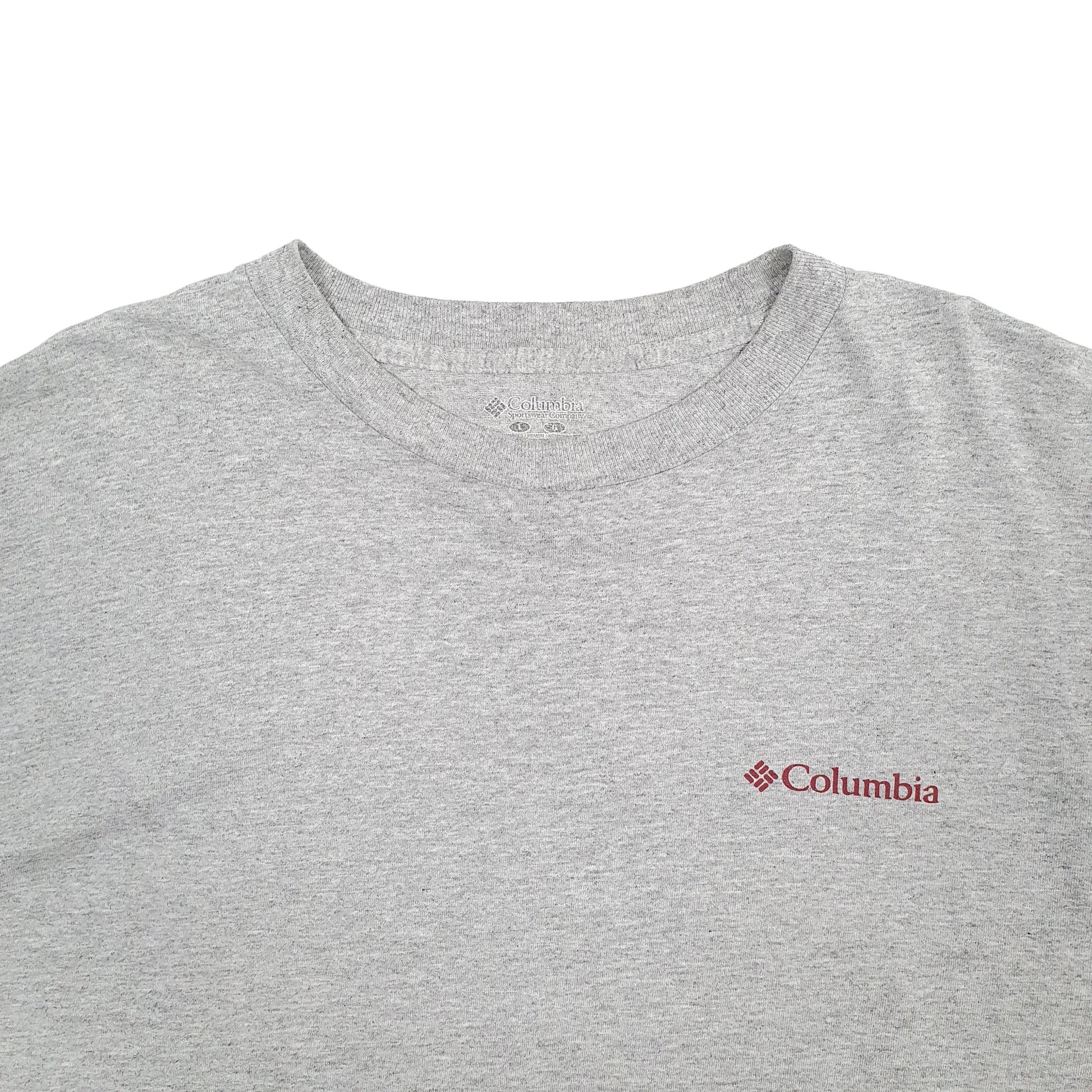 Mens Grey Columbia Sportswear PFG Fishing Short Sleeve T Shirt