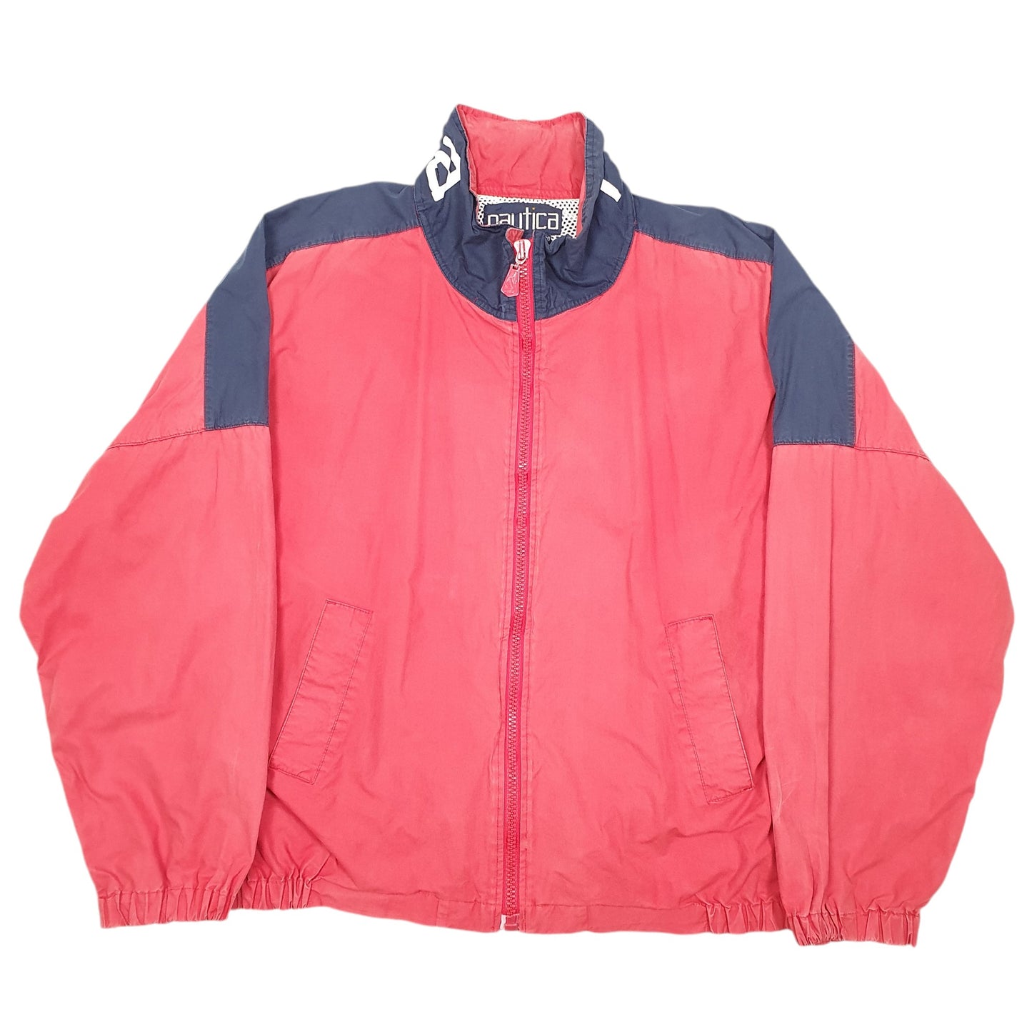 Mens Nautica Vintage 90s Yachting Sailing Spellout Windbreaker